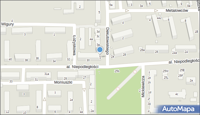 Kraśnik, Dekutowskiego-Zapory Hieronima, mjr., 1, mapa Kraśnik