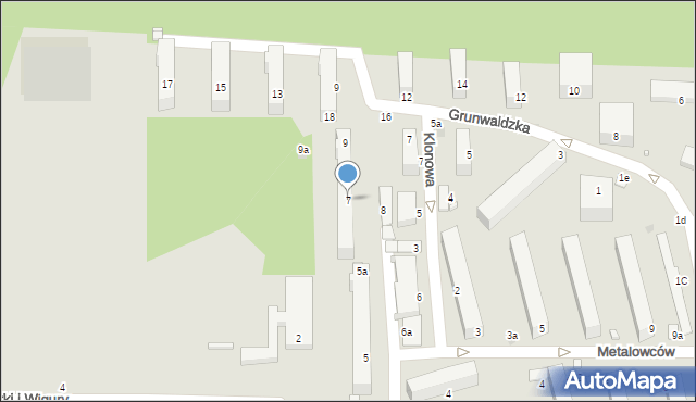 Kraśnik, Dekutowskiego-Zapory Hieronima, mjr., 7, mapa Kraśnik