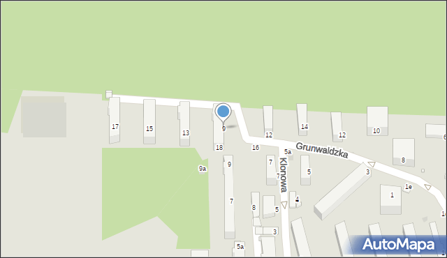 Kraśnik, Dekutowskiego-Zapory Hieronima, mjr., 9, mapa Kraśnik