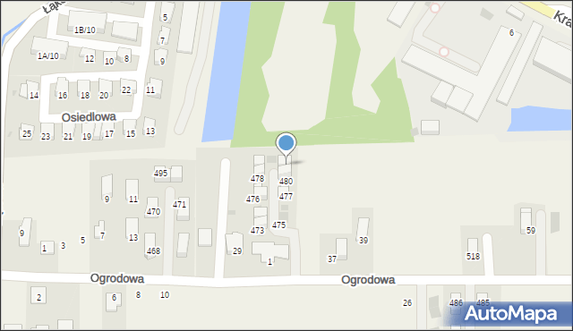 Kryspinów, Dębowe Zacisze, 8, mapa Kryspinów