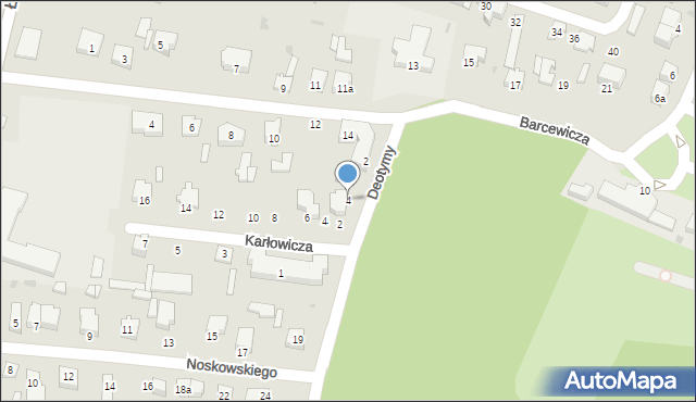 Kutno, Deotymy, 4, mapa Kutno