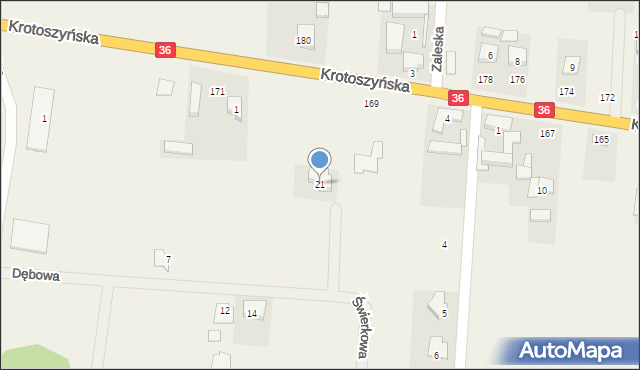 Lamki, Dębowa, 19, mapa Lamki