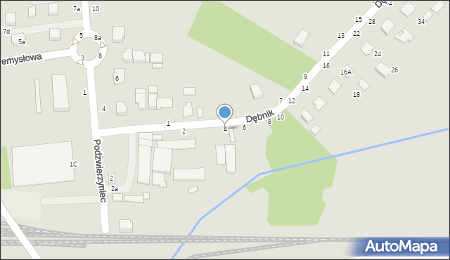 Łańcut, Dębnik, 4, mapa Łańcut