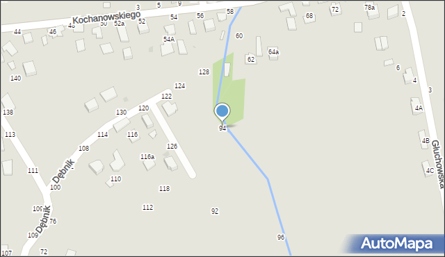 Łańcut, Dębnik, 94, mapa Łańcut