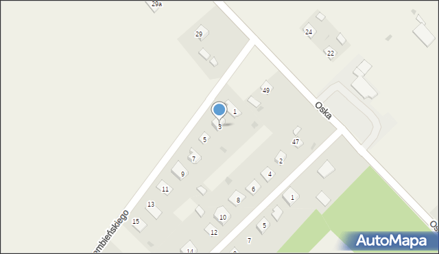 Laskowice, Dembieńskiego Józefa, ks., 3, mapa Laskowice