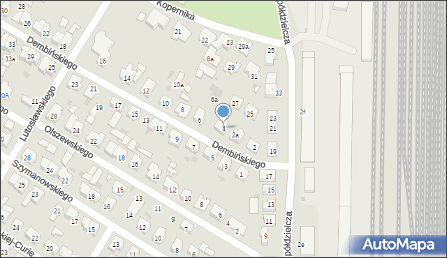 Leszno, Dembińskiego Henryka, gen., 4, mapa Leszno