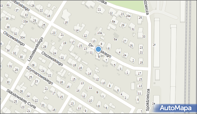 Leszno, Dembińskiego Henryka, gen., 9, mapa Leszno