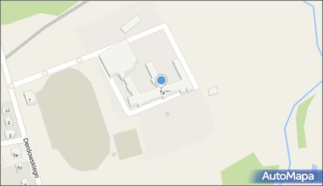 Lipusz, Derdowskiego, 7a, mapa Lipusz
