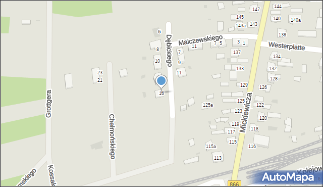 Lubaczów, Dębickiego Stanisława, 16, mapa Lubaczów