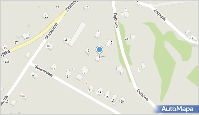 Lwówek Śląski, Dębowa, 4, mapa Lwówek Śląski