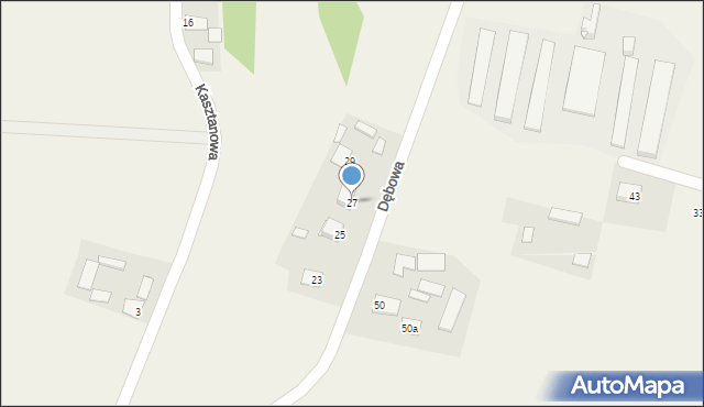 Majdan Górny, Dębowa, 27, mapa Majdan Górny