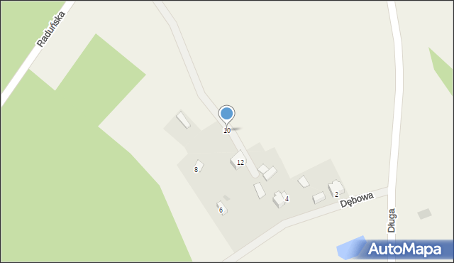 Maks, Dębowa, 10, mapa Maks