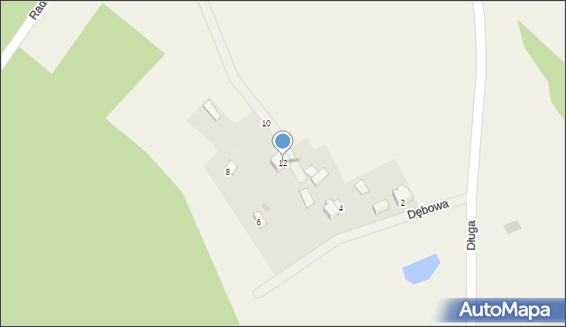 Maks, Dębowa, 12, mapa Maks