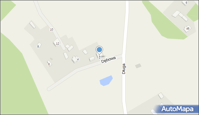 Maks, Dębowa, 2, mapa Maks
