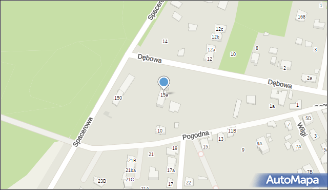 Marki, Dębowa, 15a, mapa Marki