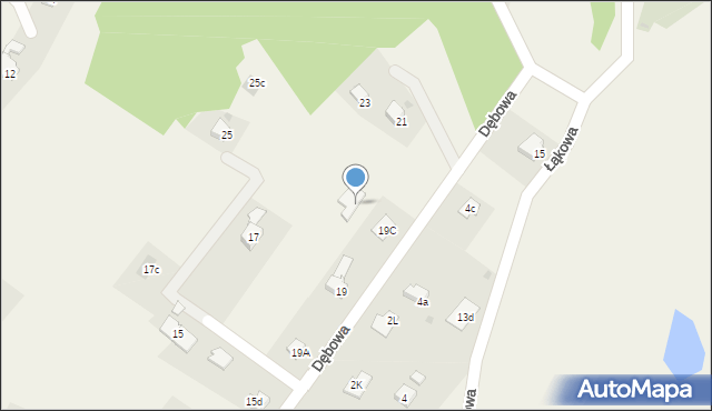 Marklowice Górne, Dębowa, 19b, mapa Marklowice Górne
