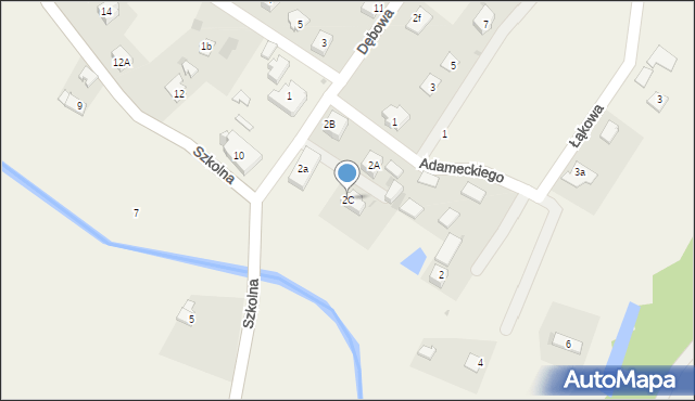 Marklowice Górne, Dębowa, 2C, mapa Marklowice Górne