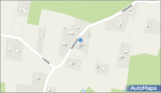 Marklowice Górne, Dębowa, 30A, mapa Marklowice Górne