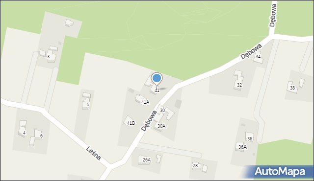 Marklowice Górne, Dębowa, 41, mapa Marklowice Górne