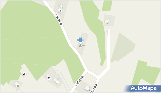 Marklowice Górne, Dębowa, 6b, mapa Marklowice Górne