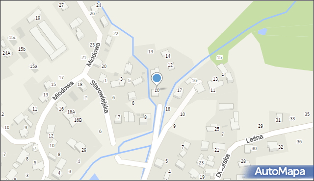 Modlniczka, Deptak, 10, mapa Modlniczka