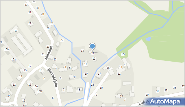 Modlniczka, Deptak, 14, mapa Modlniczka