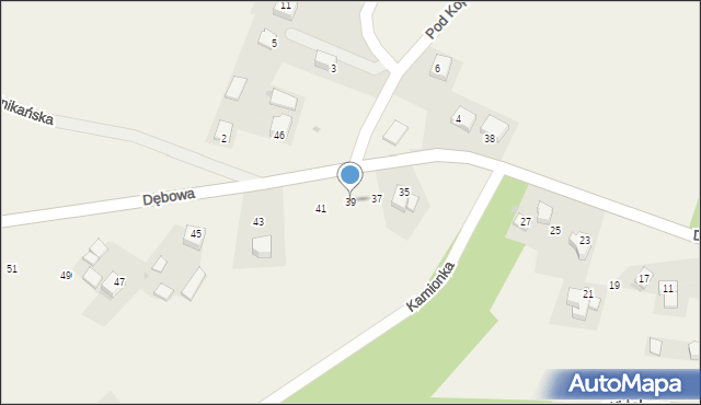 Narama, Dębowa, 39, mapa Narama