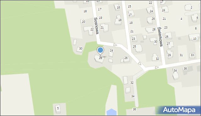 Nowe Iganie, Dębowa, 28, mapa Nowe Iganie