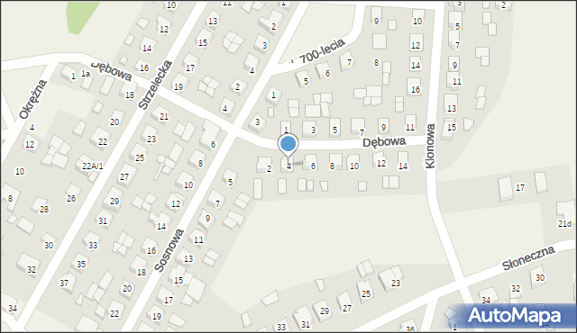 Nowe Miasto nad Wartą, Dębowa, 4, mapa Nowe Miasto nad Wartą