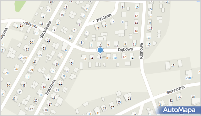 Nowe Miasto nad Wartą, Dębowa, 6, mapa Nowe Miasto nad Wartą