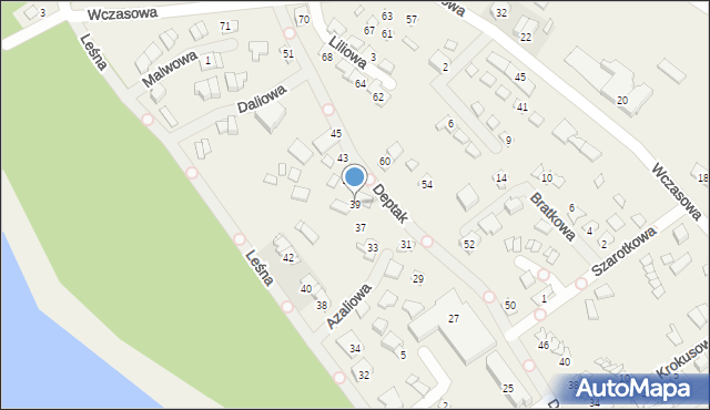 Nowy Dębiec, Deptak, 39, mapa Nowy Dębiec