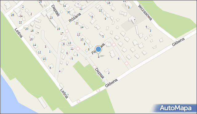 Nowy Dębiec, Deptak, 4, mapa Nowy Dębiec