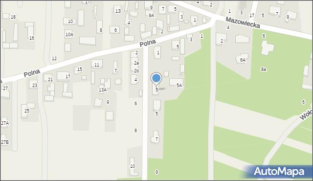 Nowy Kraszew, Dębowa, 3, mapa Nowy Kraszew