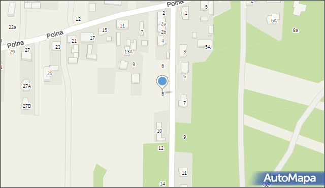 Nowy Kraszew, Dębowa, 8, mapa Nowy Kraszew