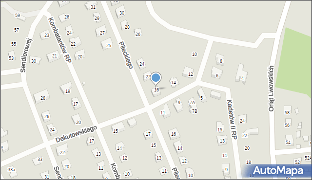Nysa, Dekutowskiego Hieronima, mjr., 16, mapa Nysy