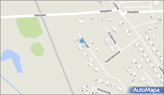 Olecko, Dębowa, 7, mapa Olecko