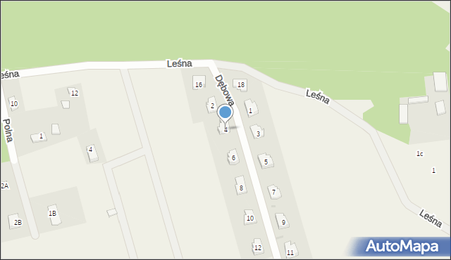 Ostrówek, Dębowa, 4, mapa Ostrówek