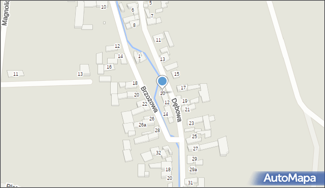 Otmuchów, Dębowa, 10, mapa Otmuchów