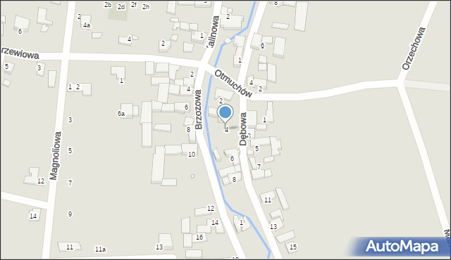 Otmuchów, Dębowa, 4, mapa Otmuchów