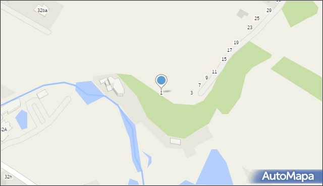 Otwock Wielki, Dębowa, 1, mapa Otwock Wielki