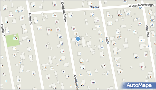 Piaseczno, Derdowskiego, 6, mapa Piaseczno