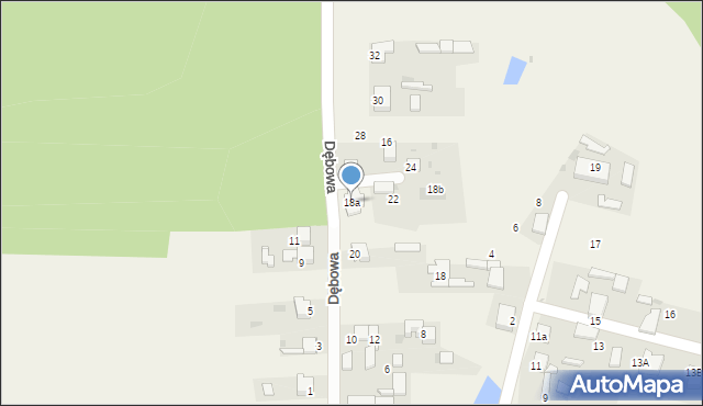 Pilchowice, Dębowa, 18a, mapa Pilchowice