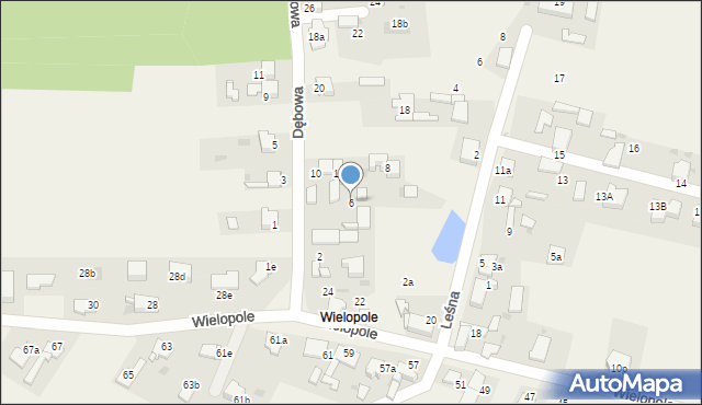 Pilchowice, Dębowa, 6, mapa Pilchowice