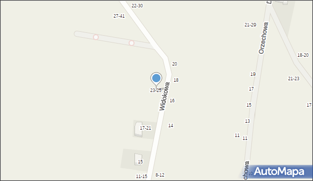 Piotrkowiczki, Dębowa, 23-25, mapa Piotrkowiczki