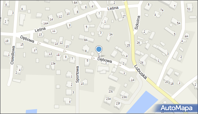 Płoty, Dębowa, 6, mapa Płoty