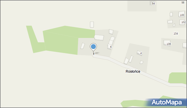 Podbiel, Dębowa, 8, mapa Podbiel