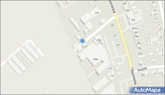 Poznań, Dembowskiego Edwarda, 3, mapa Poznania