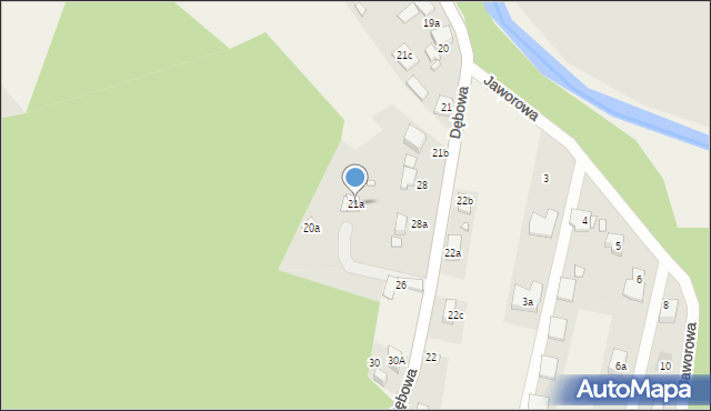 Preczów, Dębowa, 21a, mapa Preczów