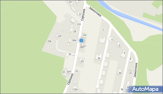 Preczów, Dębowa, 22a, mapa Preczów