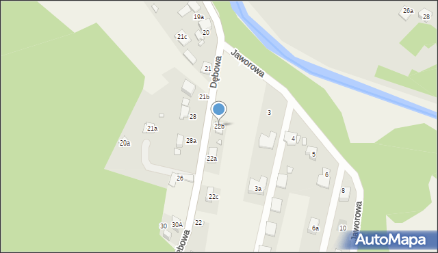 Preczów, Dębowa, 22b, mapa Preczów